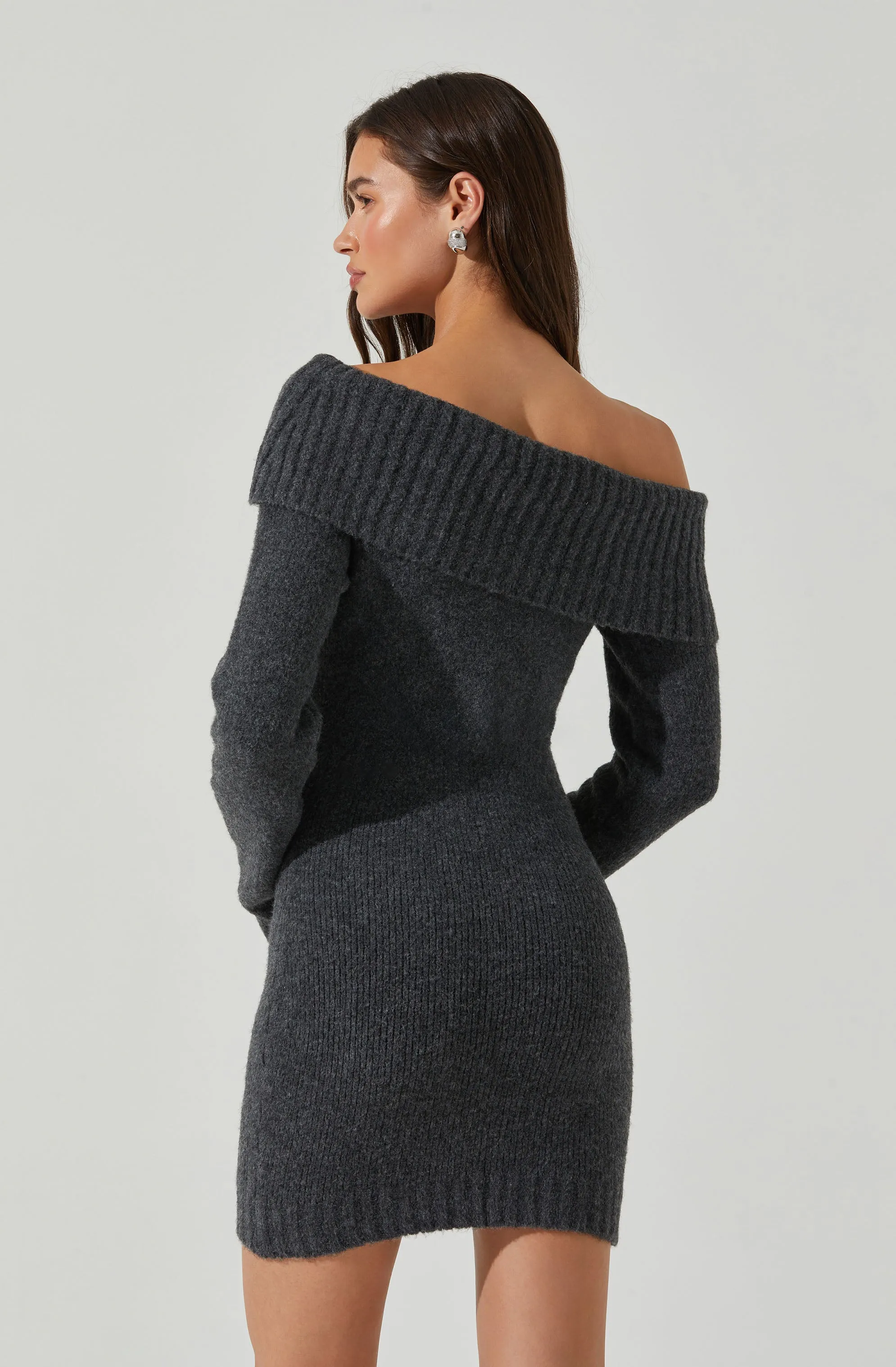 Luxury Feel Leya Off Shoulder Sweater Dress  Limited Release!