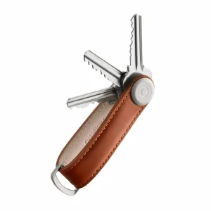 Luxury Feel Orbitkey 2.0 Leather Keyring Cognac / Tan  Almost Gone!