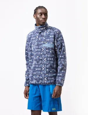 Luxury Feel Patagonia Lightweight Synch Snap-T Fleece New Visions Pullover - New Navy Blue  Limited Availability!