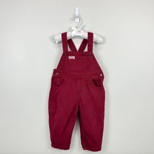 Luxury Feel Vintage Guess Burgundy Red Overalls 24 Months USA  Limited Release!