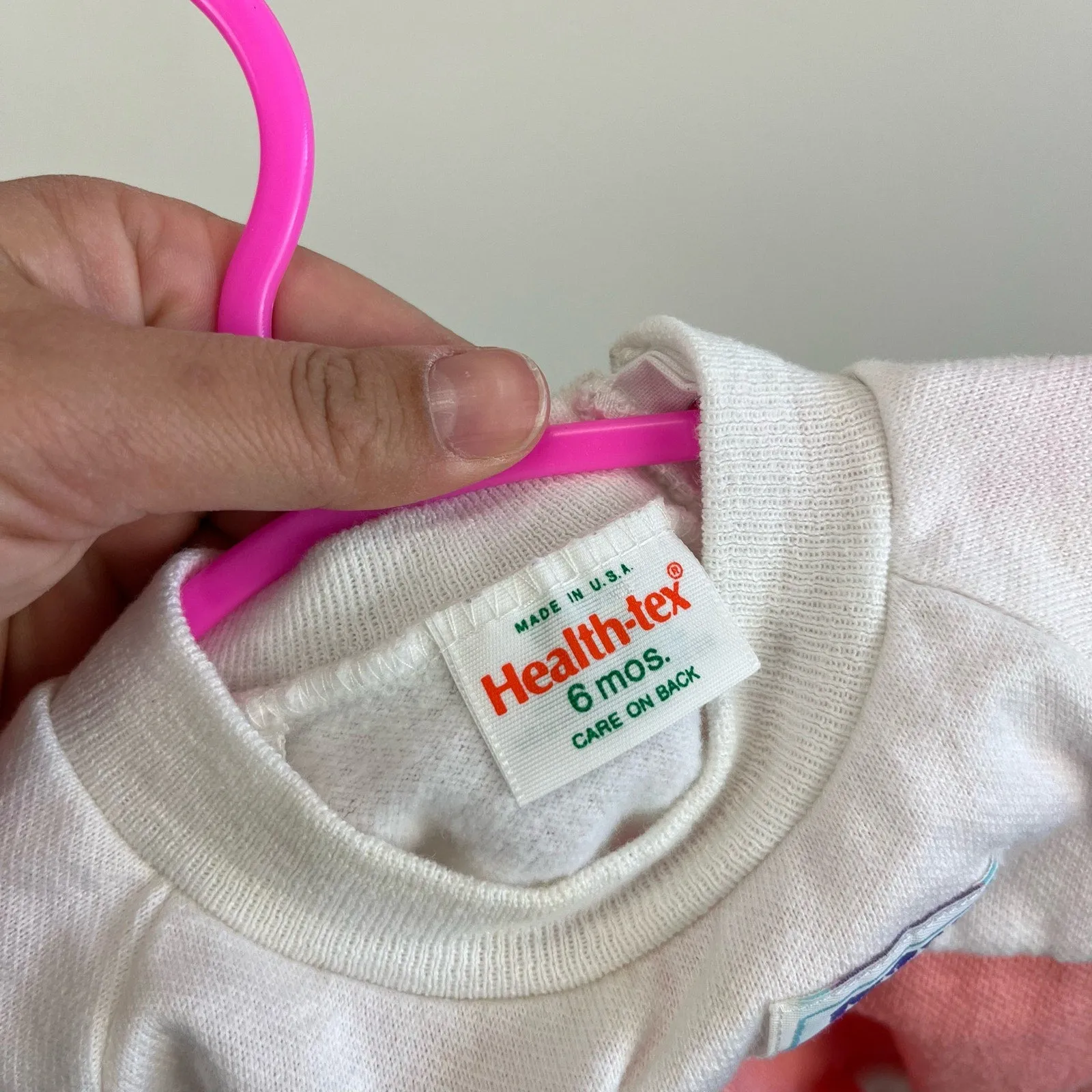 Luxury Feel Vintage Health-tex 100% Baby Sweatshirt 6 Months USA  Stylish & Comfortable
