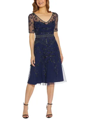 Luxury Feel Womens Embellished Midi Cocktail and Party Dress  Dont Miss Out!
