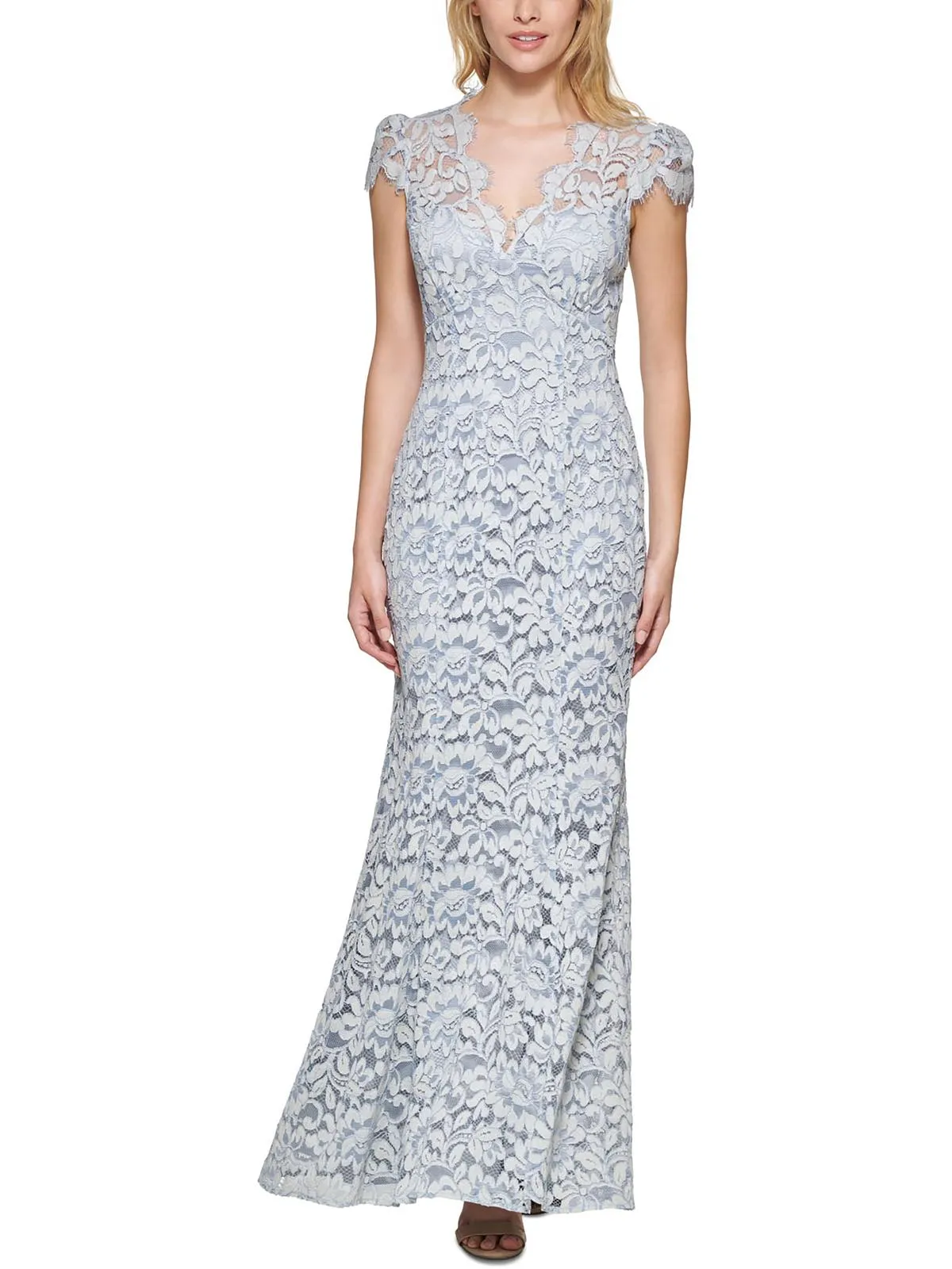 Luxury Feel Womens Lace Long Evening Dress  Almost Sold Out!