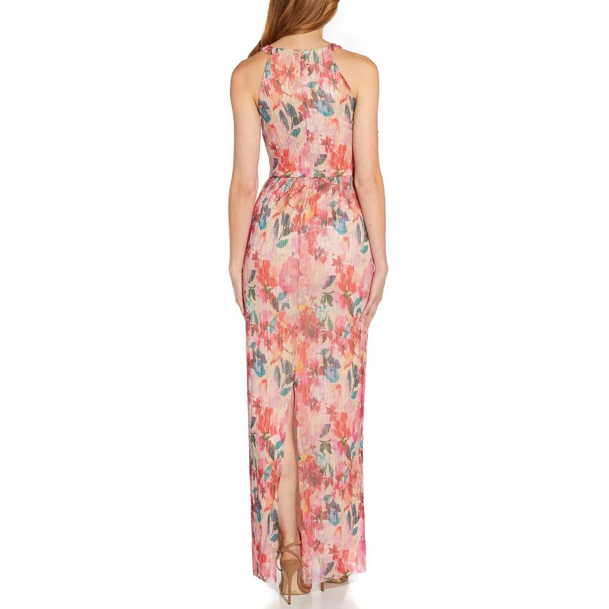 Luxury Feel Womens Metallic Maxi Evening Dress  Ends Soon!