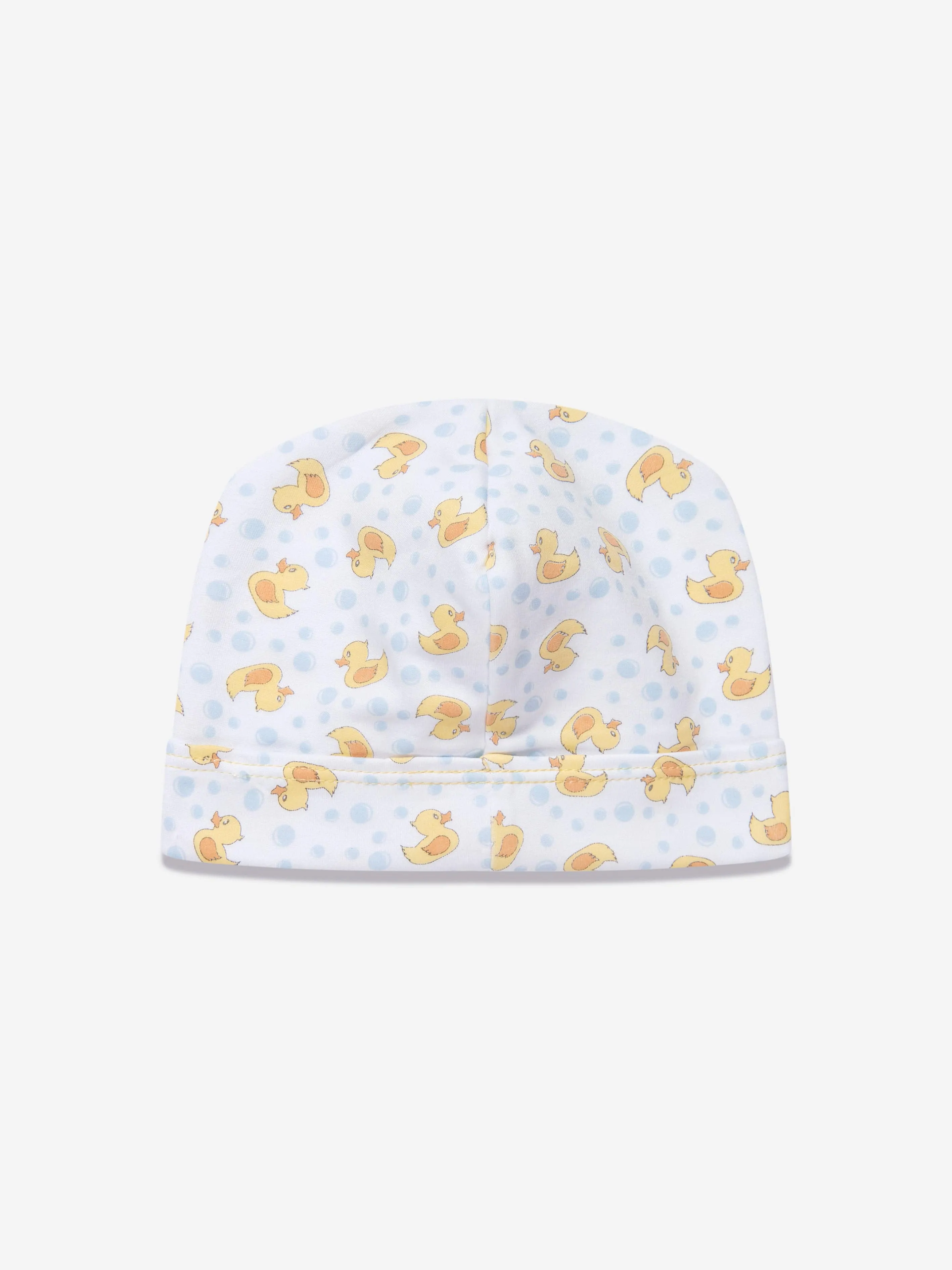 Magnolia Baby Baby Rubber Ducky Printed Hat in White