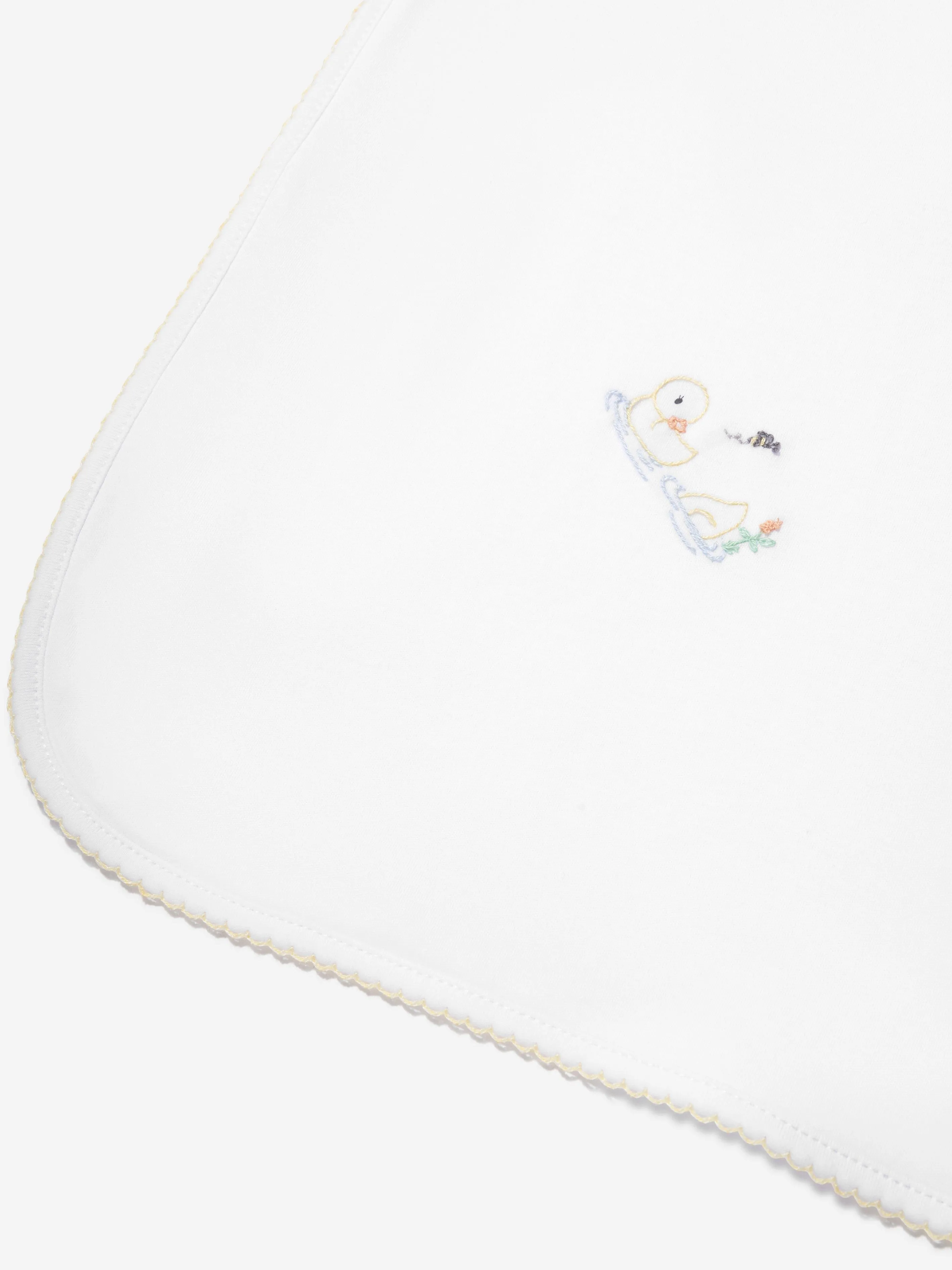 Magnolia Baby Baby Vintage Duckies Receiving Blacnket in White