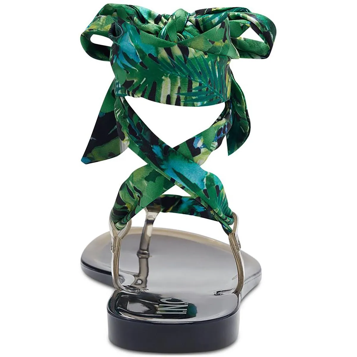 Malana Womens Leopard Print Thong Jelly Sandals