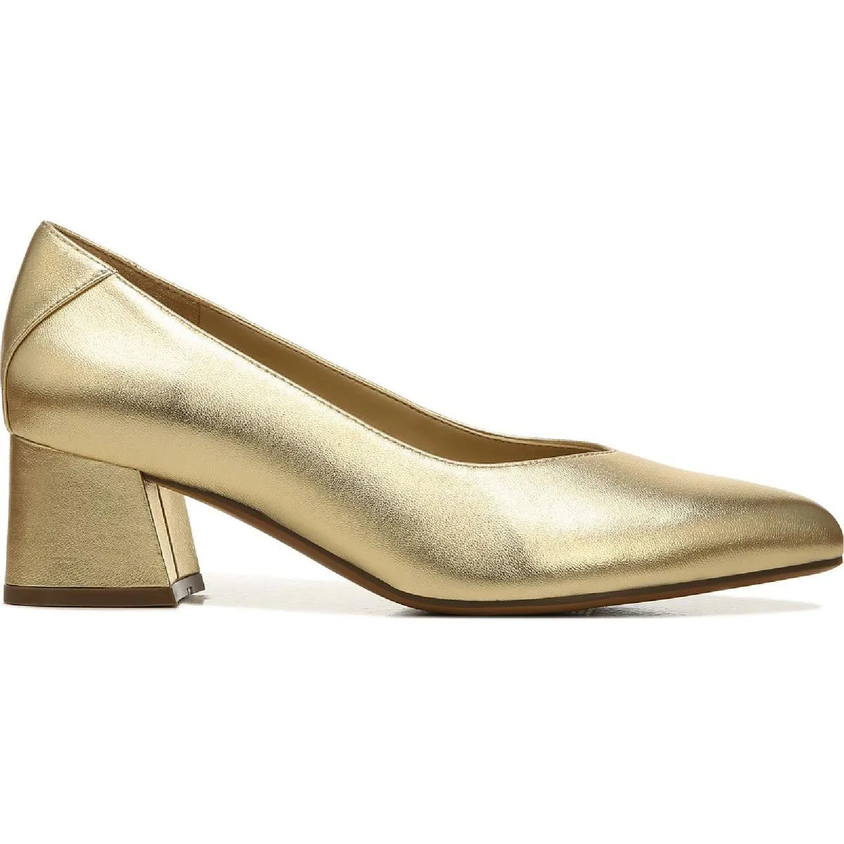 Malynn Womens Leather Pointed Toe Pumps