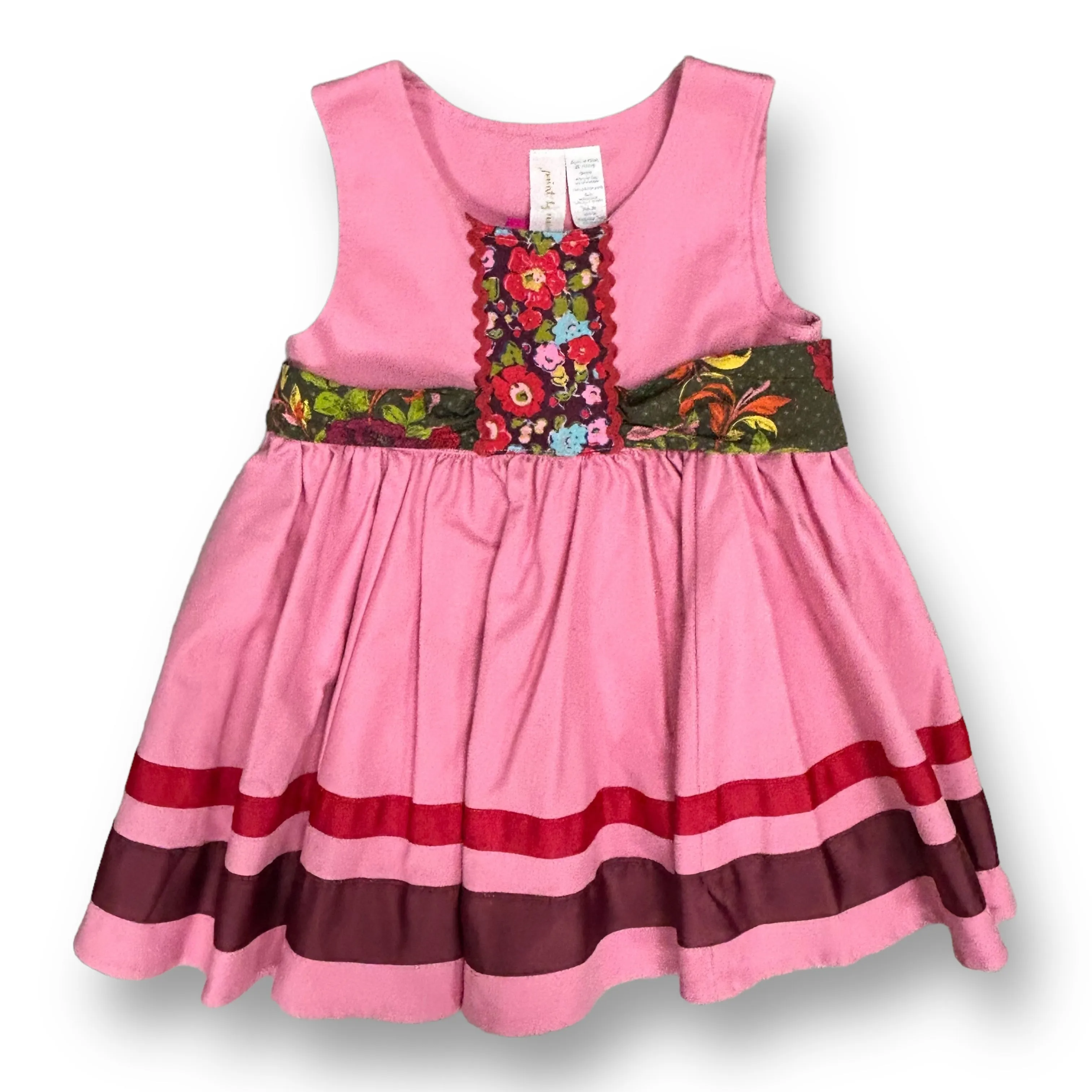 Matilda Jane Girls Size 4 Boutique Dress Pink Sleeveless Tie-Back
