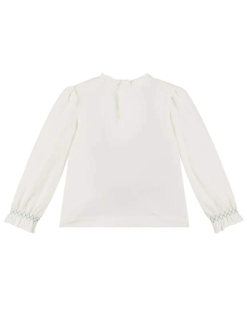 Mayoral Ballerina Ruffle Graphic Shirt
