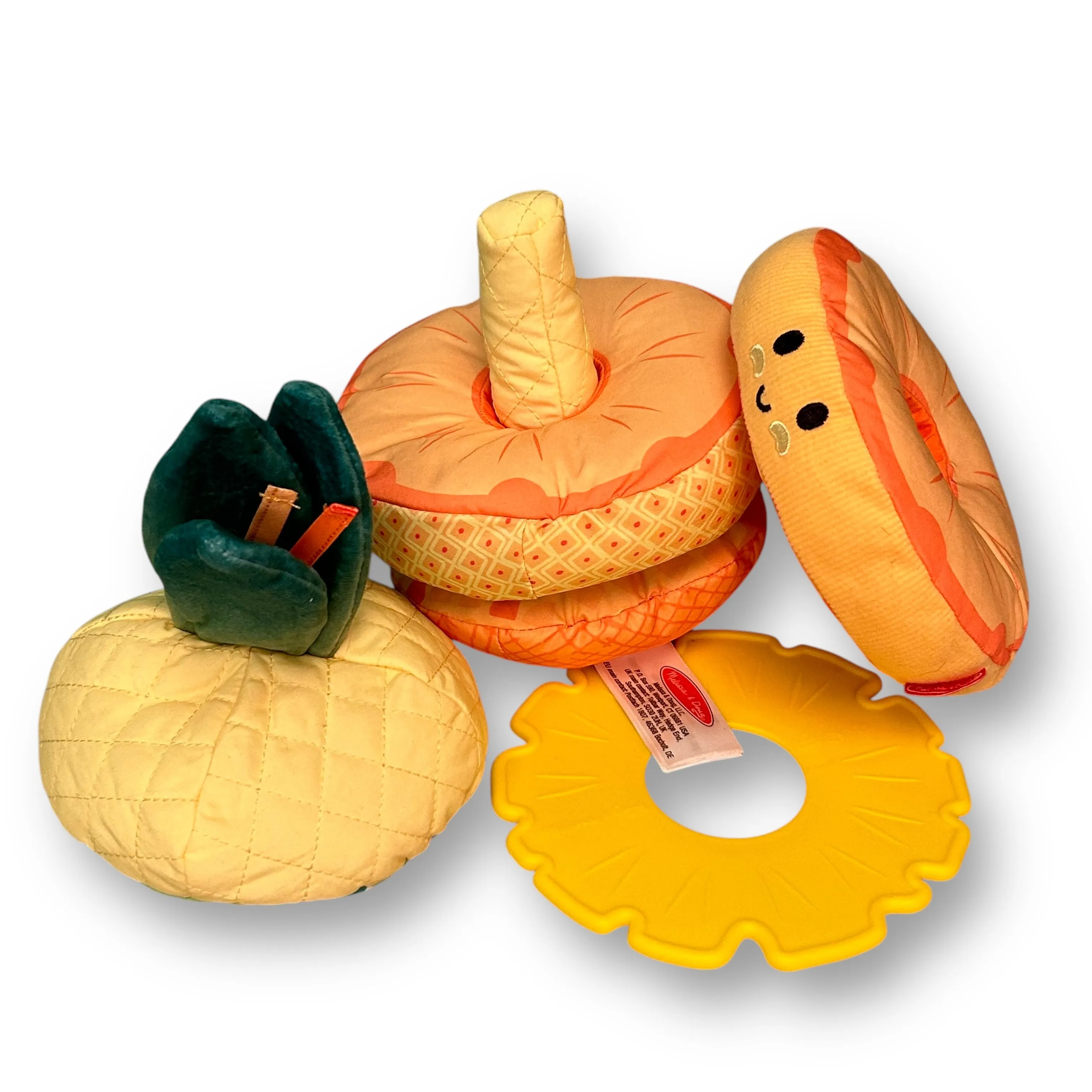 Melissa & Doug Classic Collection Crinkle Plush Toys and Balls Plus Ring Stacker