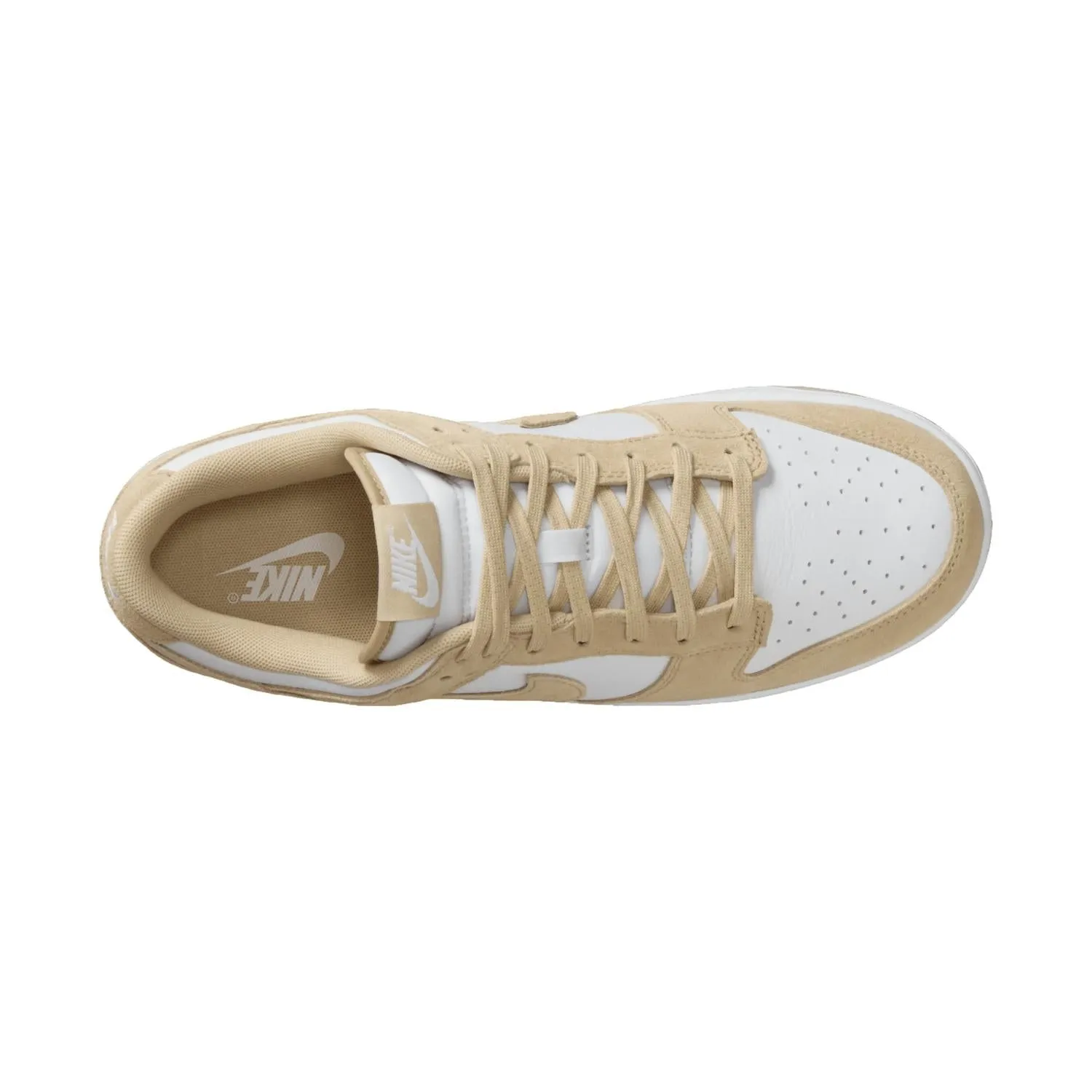 Men's Dunk Low Retro Sneaker In White/white/team Gold