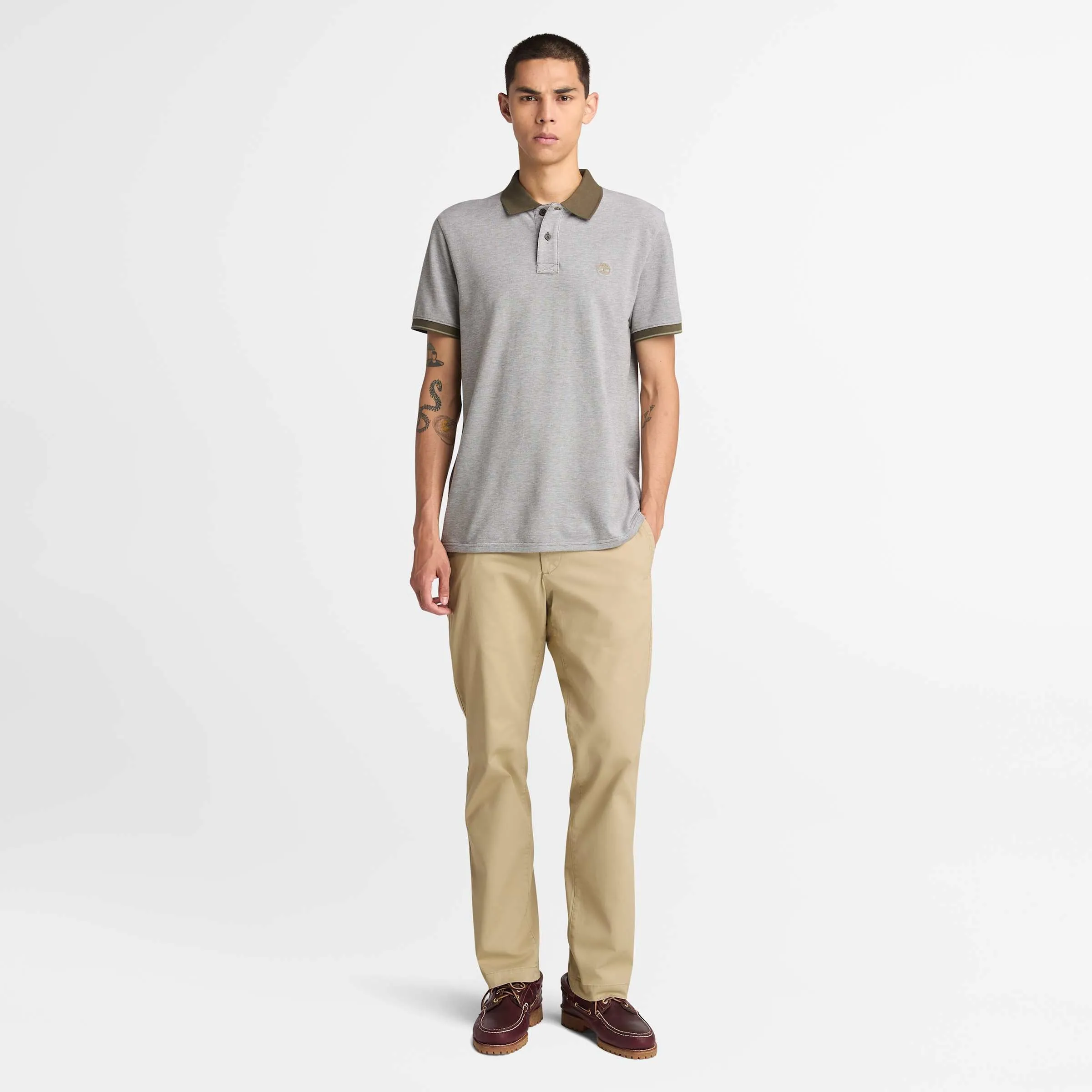 Men's Oyster River Short-Sleeve Oxford Polo Shirt