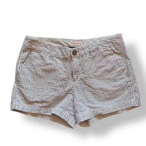 Merona Women's Size 4 Shorts 100% Cotton Pinstripe with Pockets