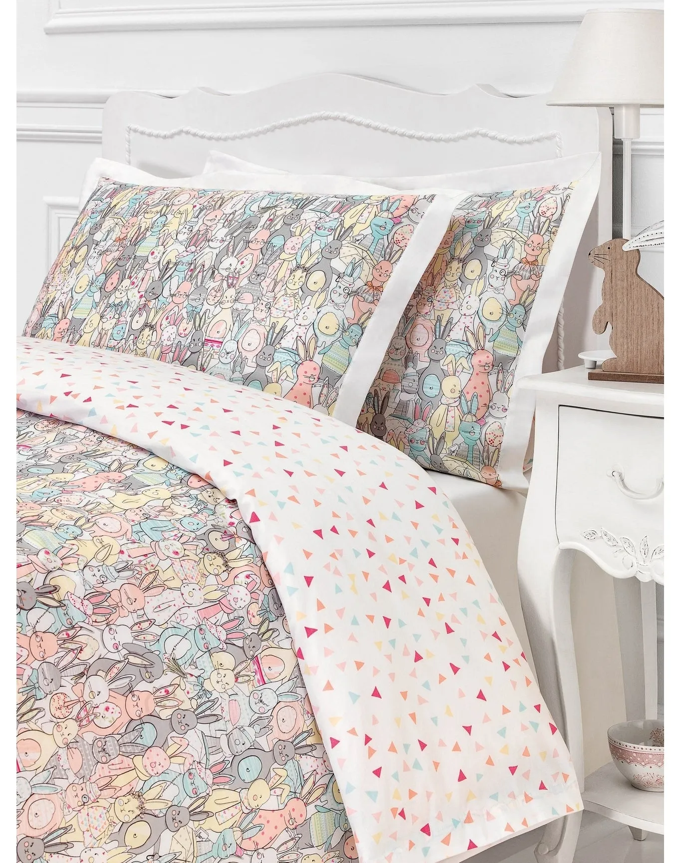 Merry Baby Rabbits Pillowcase | Pink TOGAS