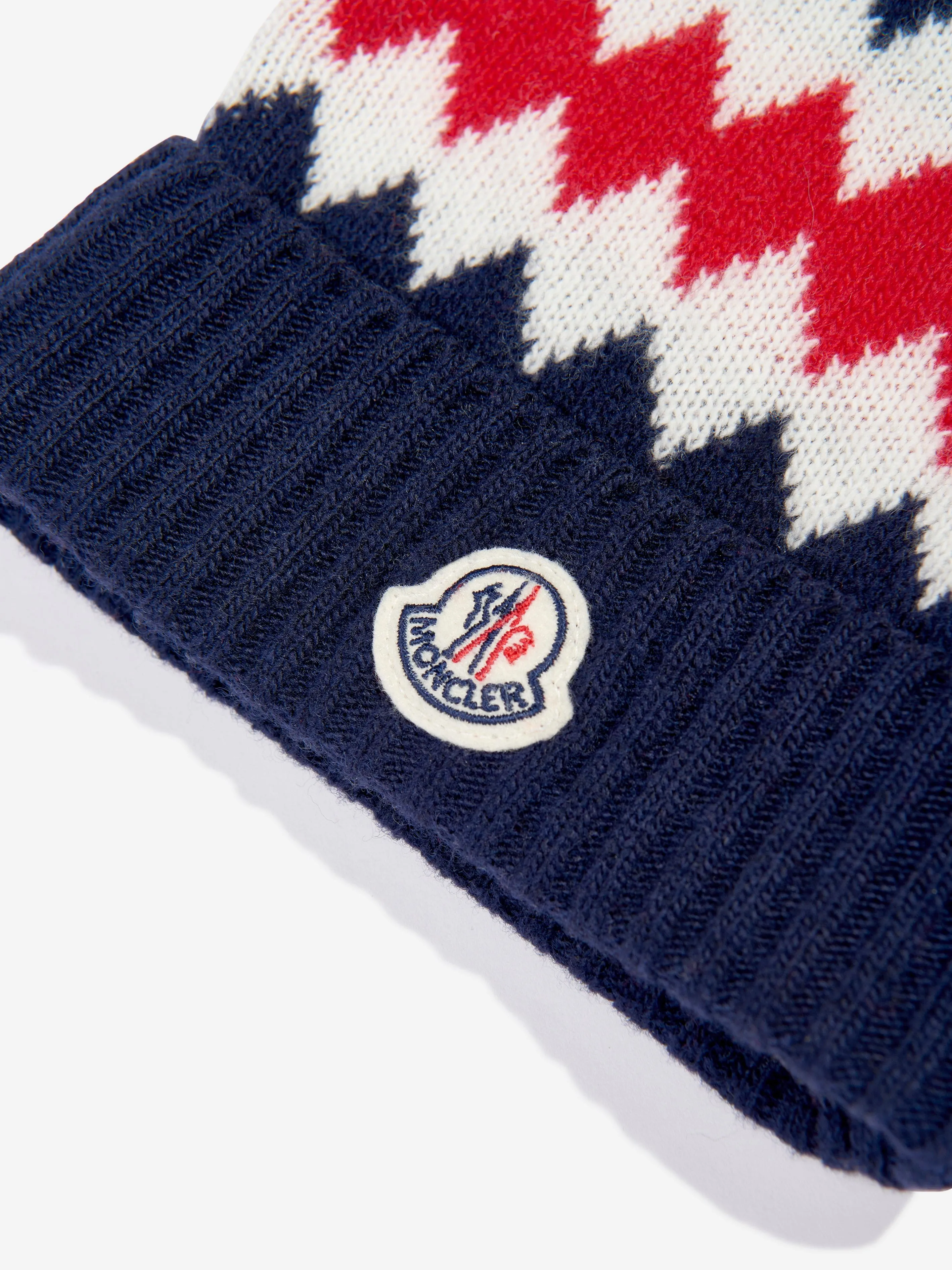 Moncler Enfant Baby Boys Wool Beanie Hat in Navy