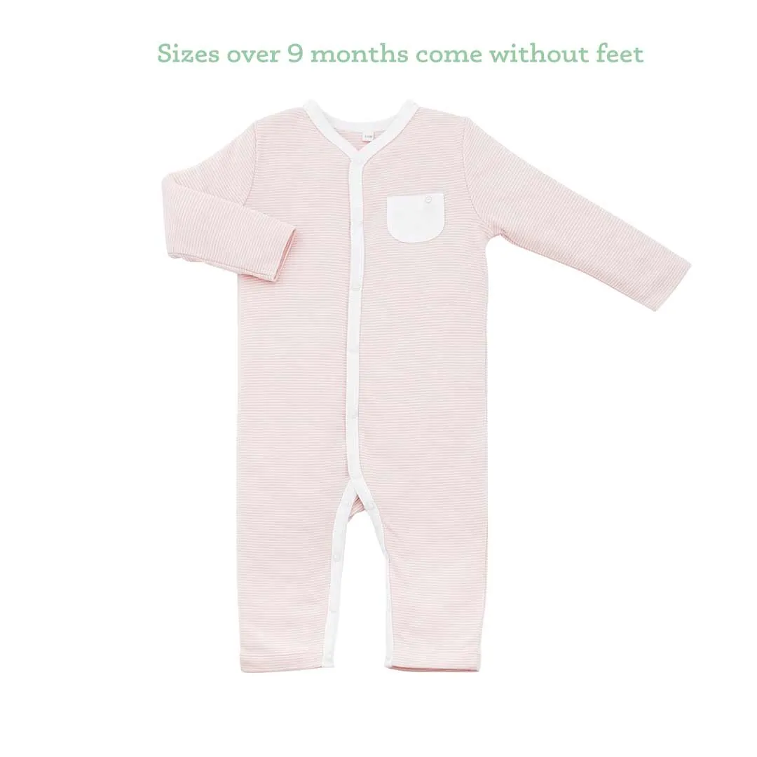 MORI Front Opening Sleepsuit - Blush