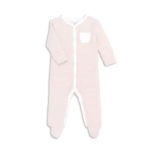 MORI Front Opening Sleepsuit - Blush
