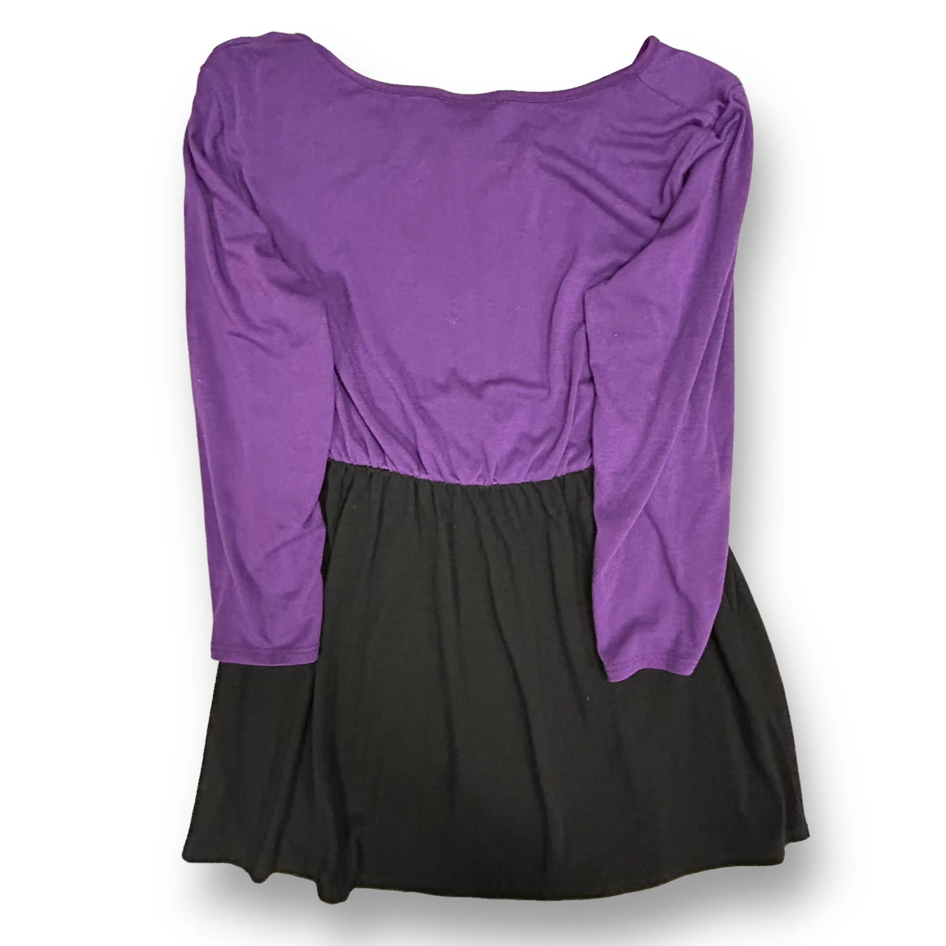 Motherhood Size S Purple & Black 3/4 Sleeve Maternity Blouse