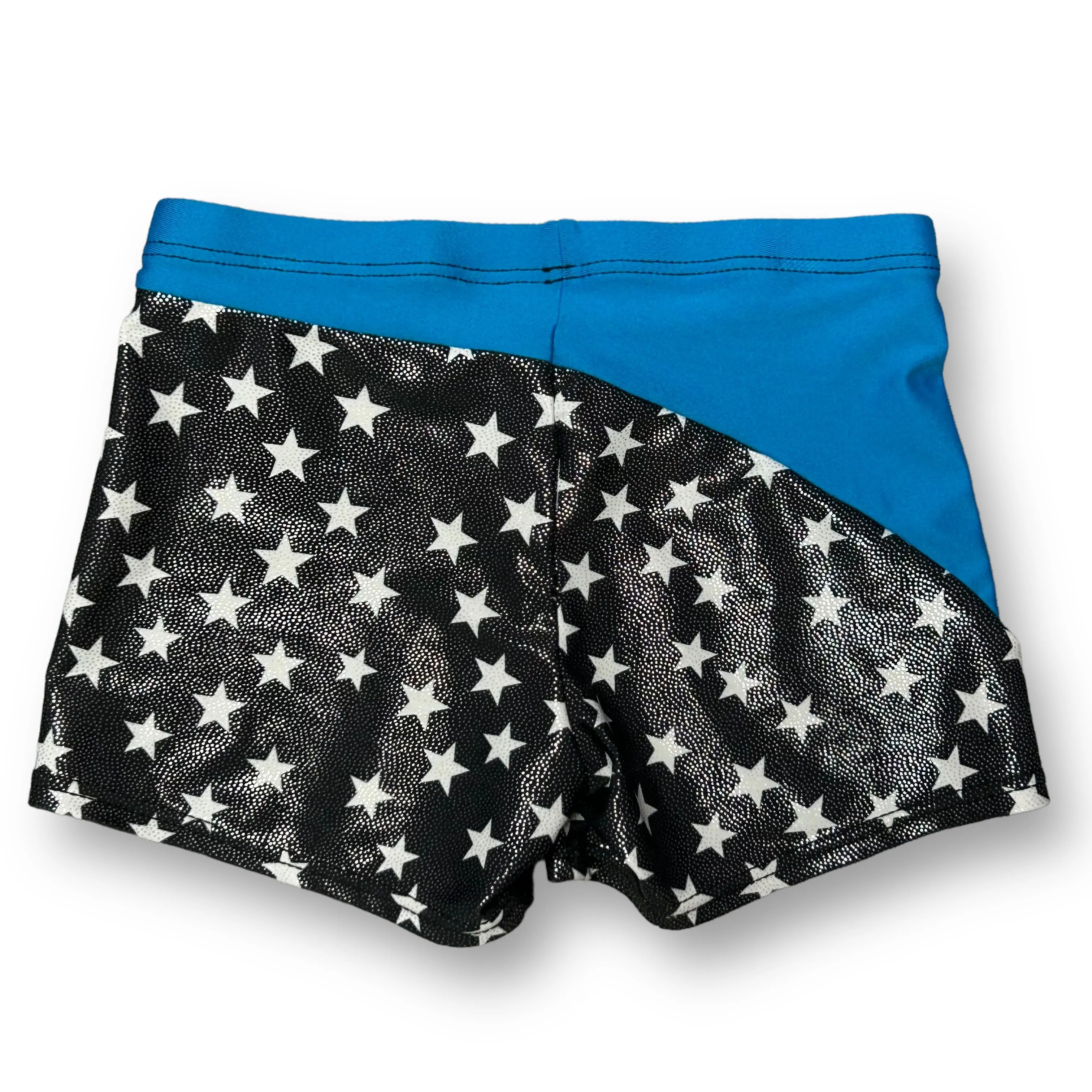 Motionwear Girls Size 10/12 Youth Shimmery Star Print Dance Shorts