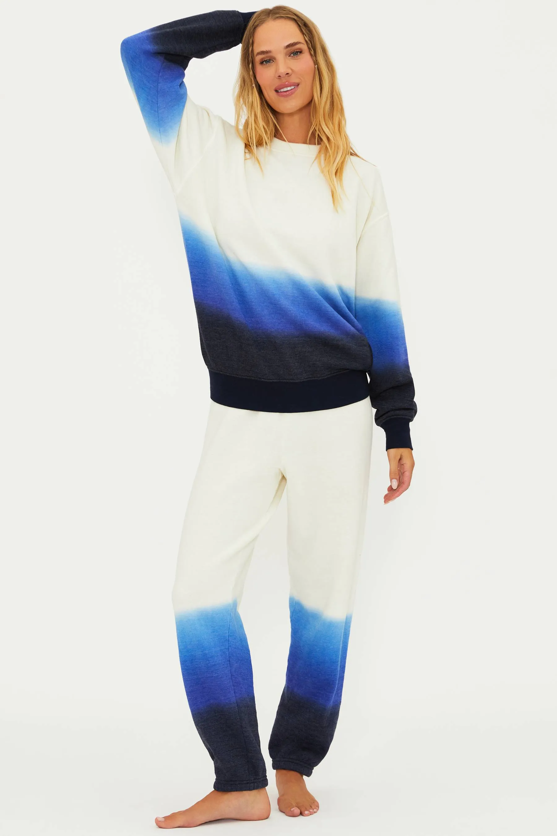 Nash Sweatpant Egret Ombre Beach Riot