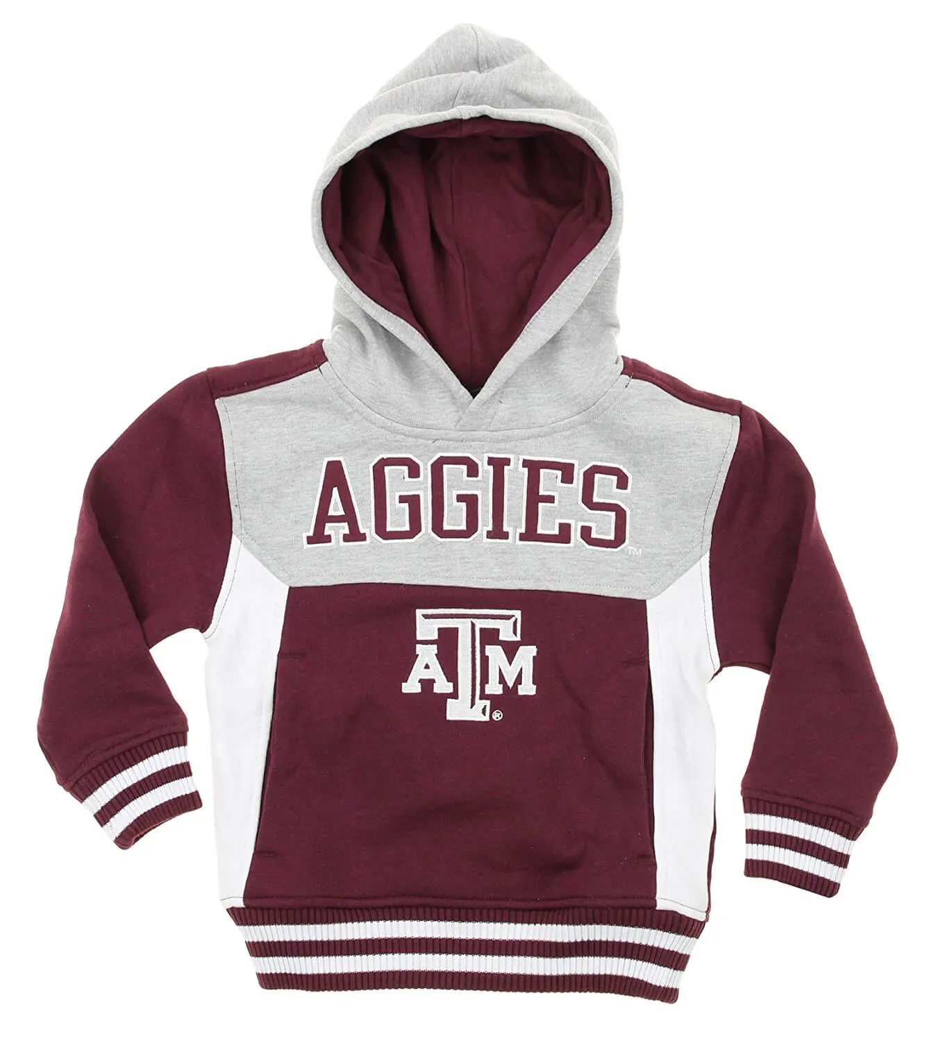 NCAA Kids Texas A&M Aggies Throwback Block Hoodie