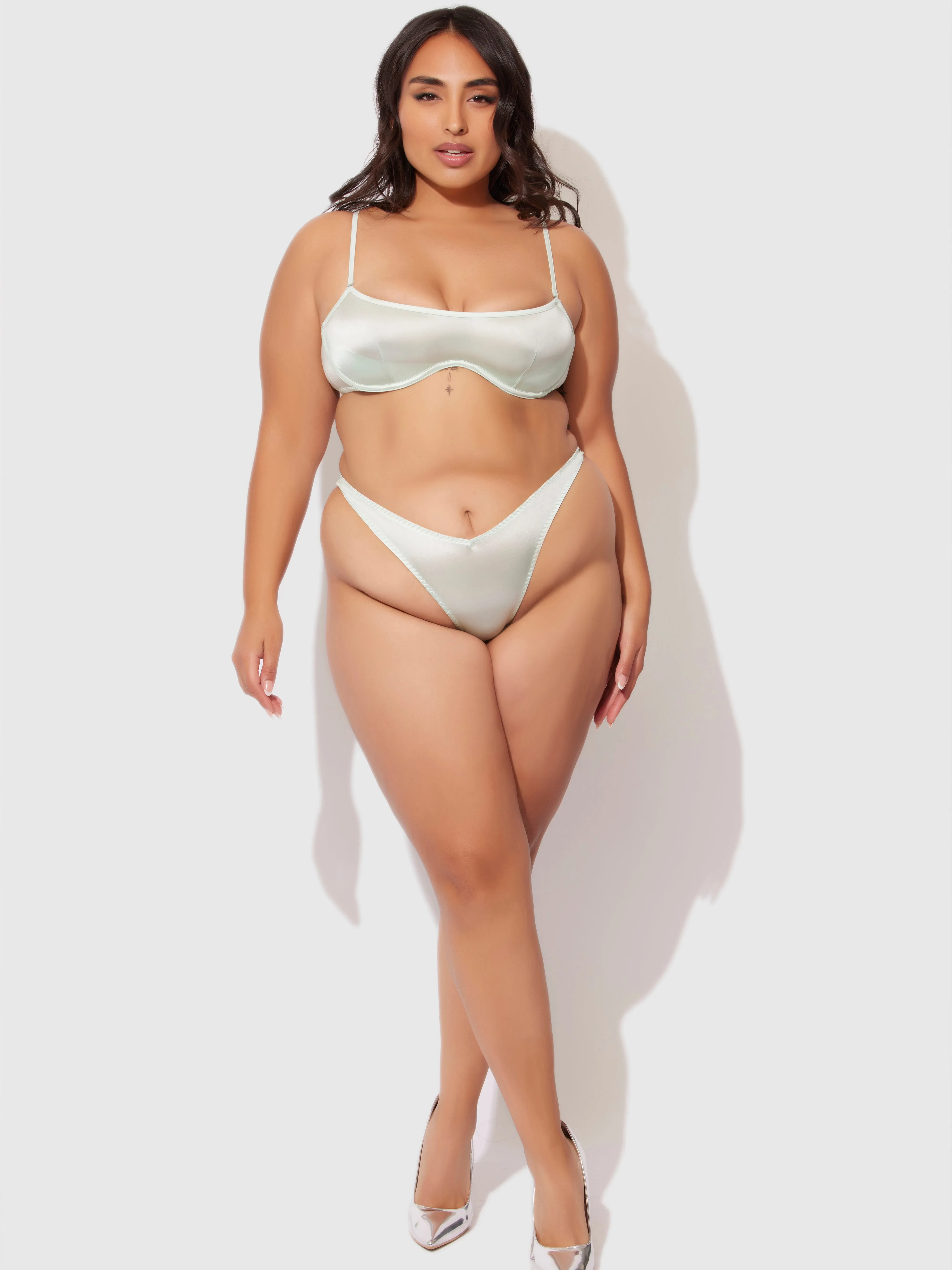 Neev Oil Slick Unlined Bandeau Bra