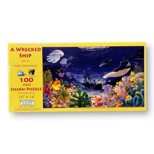 NEW! 100 Piece Jigsaw Puzzle: A Wrecked Ship