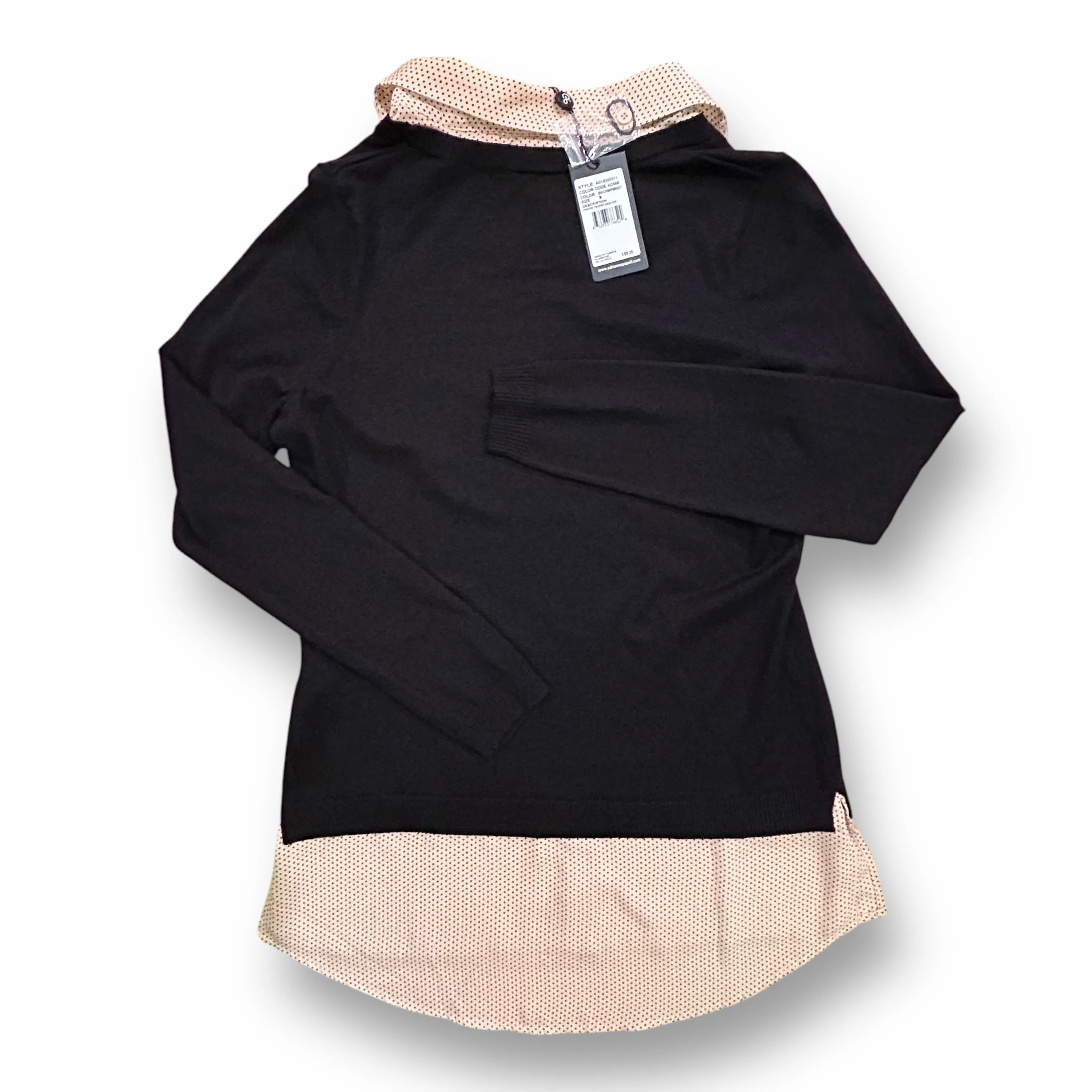 NEW! Adrianna Papell Woman's Size Small Black Sweater
