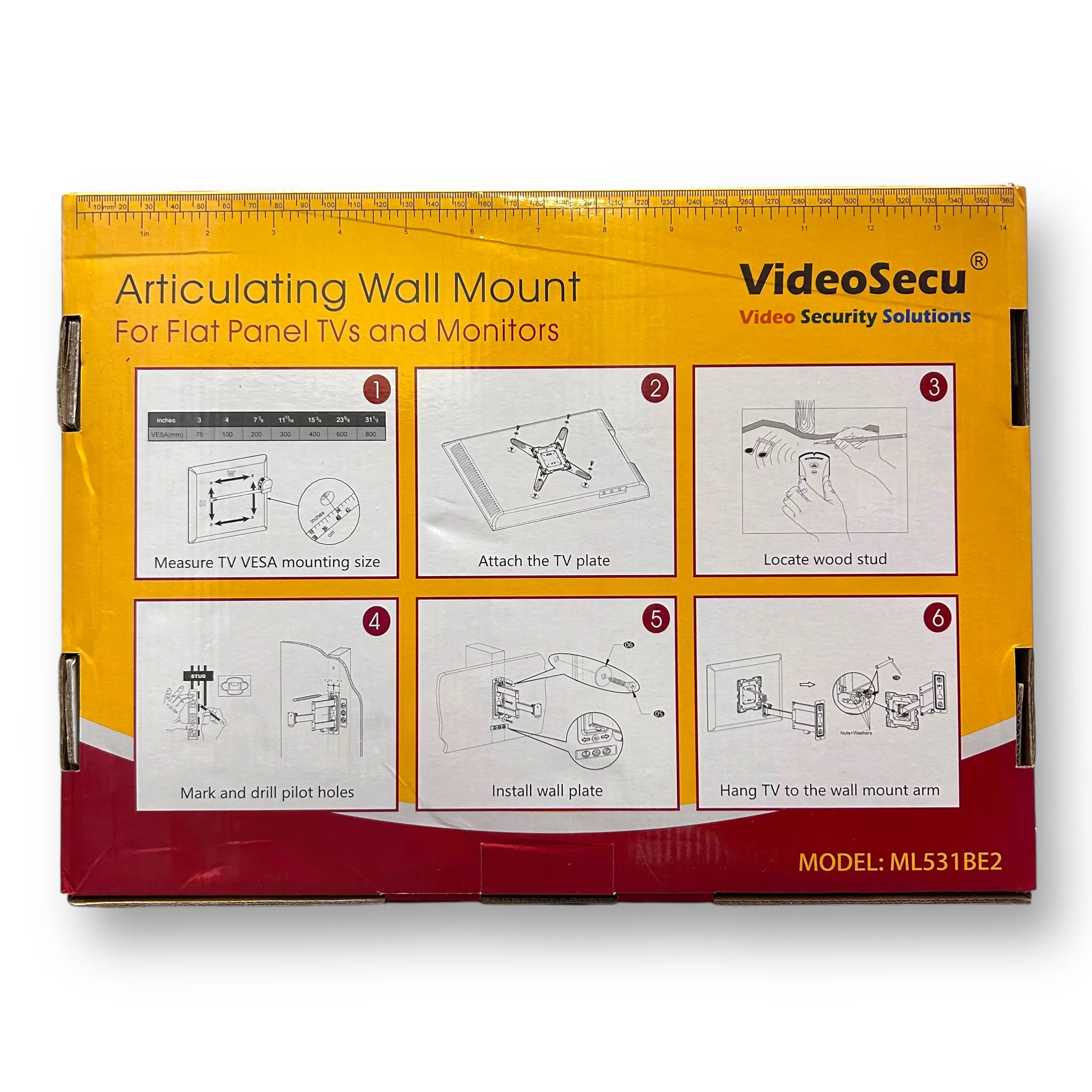 NEW! Articulating TV Wall Mount Kit for Televisions and Monitors