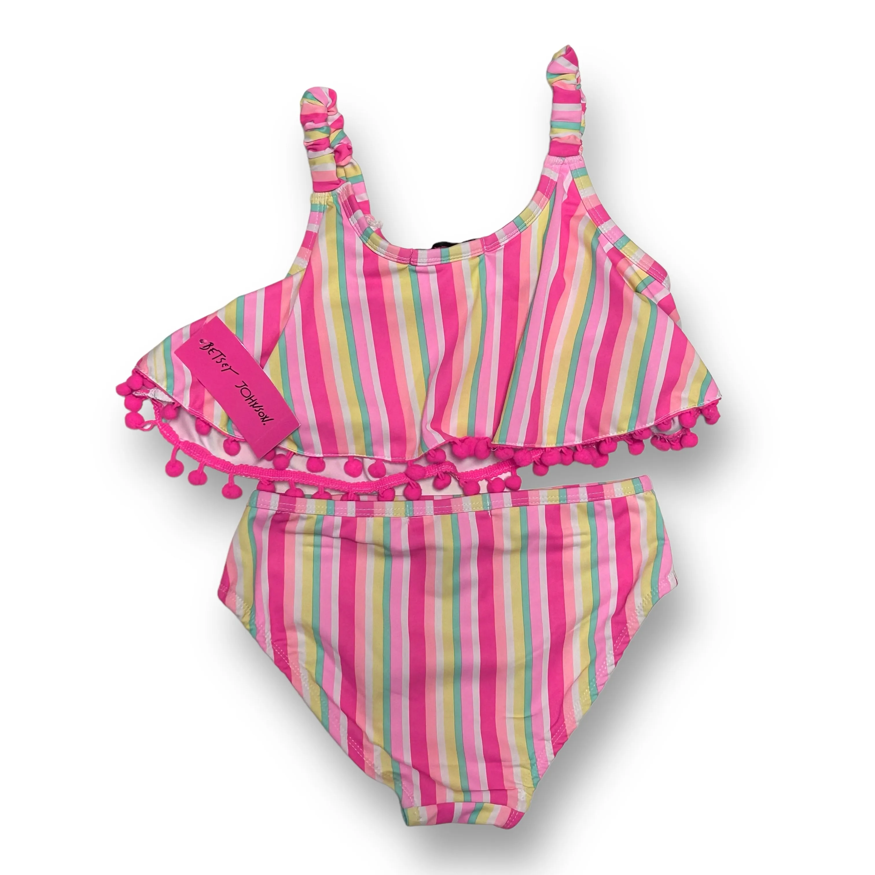 NEW! Betsey Johnson Youth Girl Size 10 Bikini UPF 50  2-Pc Swimsuit