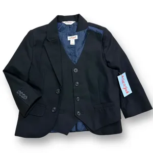 NEW! Boys Cat & Jack Size 3T Black Blazer & Vest Combo