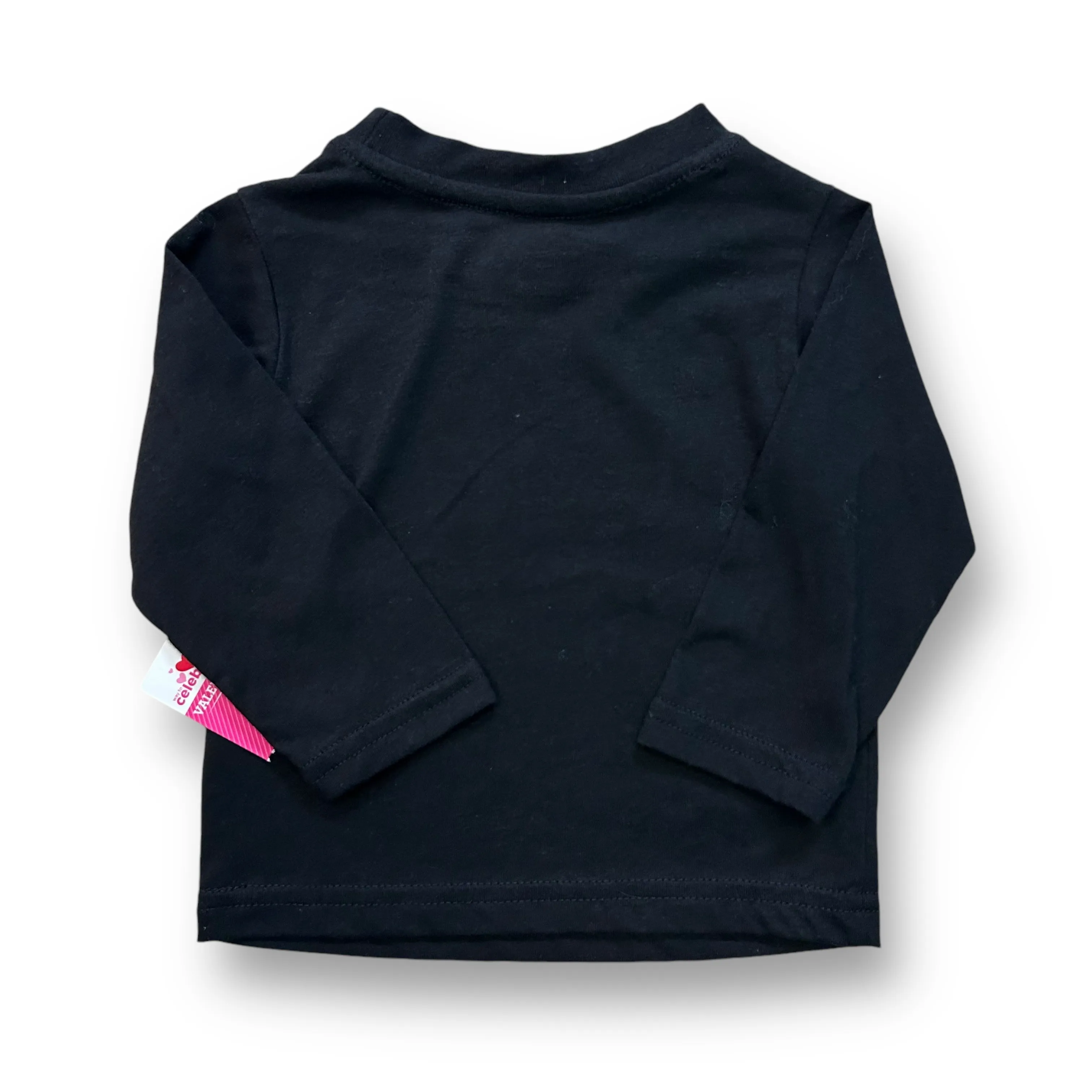 NEW! Boys Celebrate! Size 12 Months Black Valentine's Day Long Sleeve Shirt