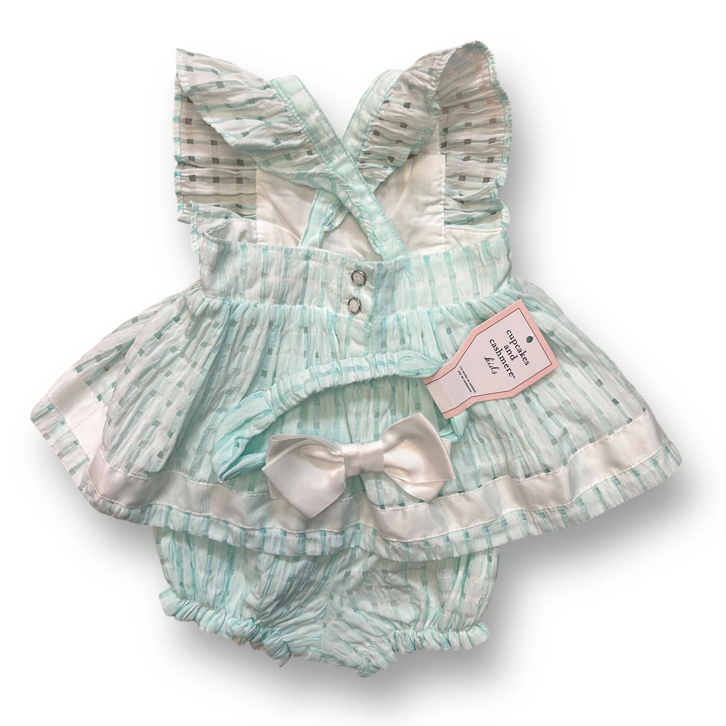NEW! Cupcakes and Cashmere Girls Size 12 Months 3pc Boutique Outfit with Hair Bow