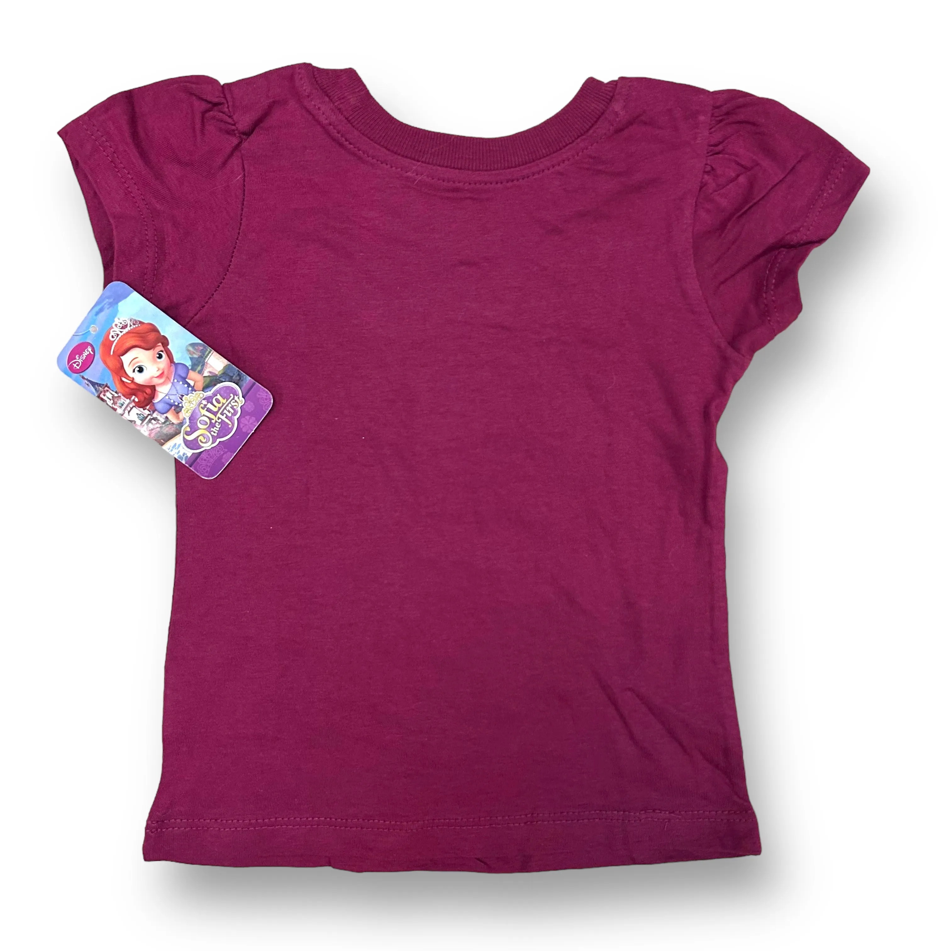 NEW! Disney Princess Toddler Girl Size 2T Sofia the First Short Sleeve Shirt
