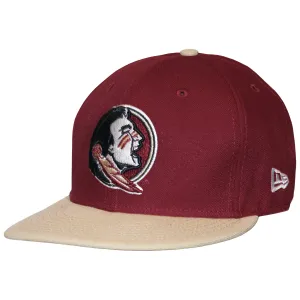 New Era Seminole Logo 950 Adjustable Flat Bill Cap - Garnet/Gold