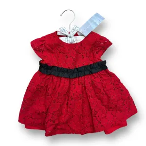 NEW! Girls First Impressions Size 3-6 Months Red Lace Holiday Dress