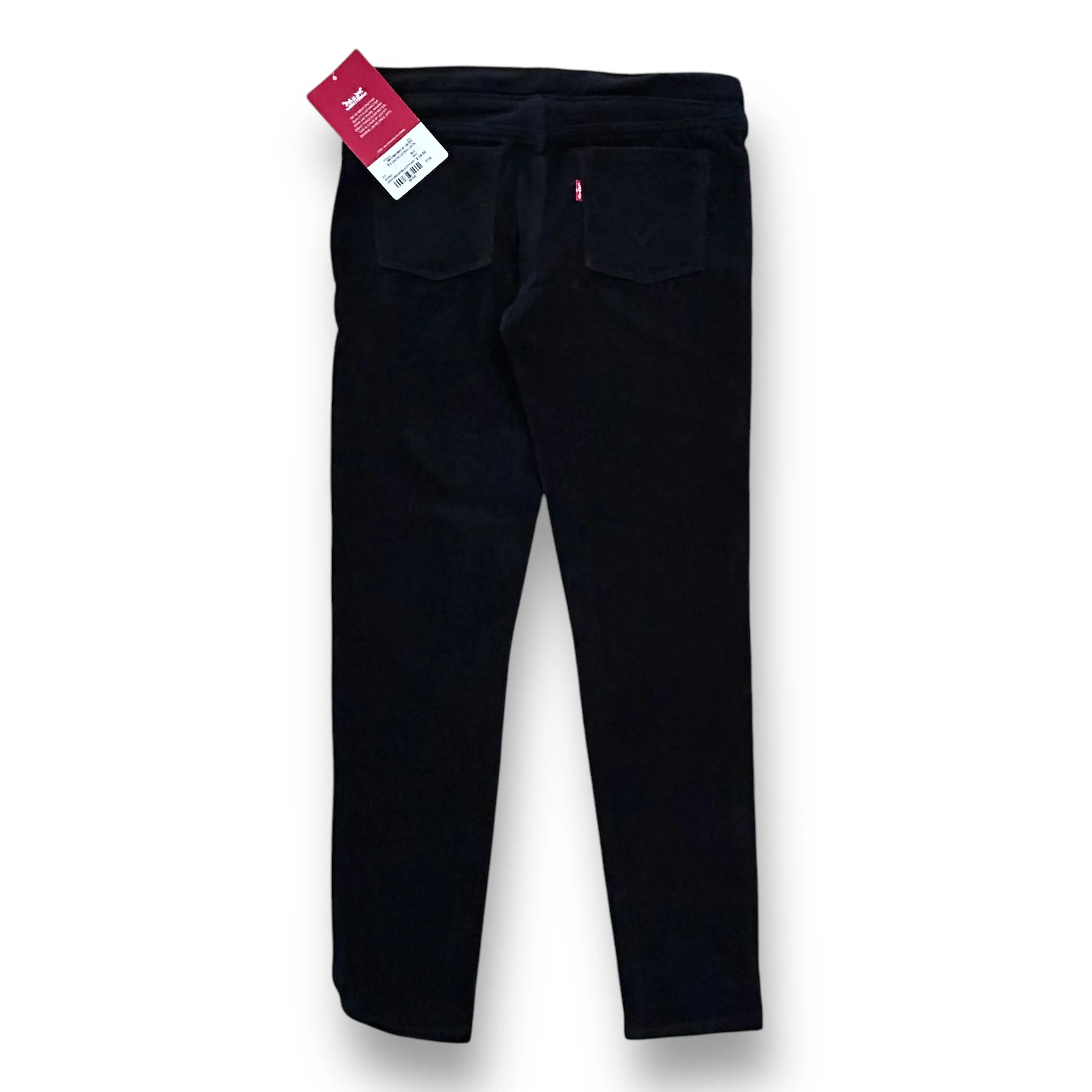 NEW! Girls Levi's Size 14 Black Ribbed Soft Stretch Skinny Jeggings