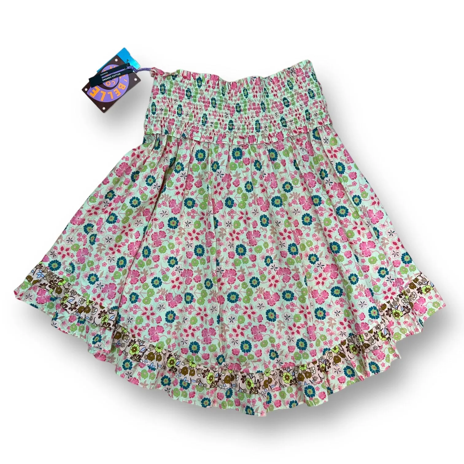 NEW! Girls Scotch & Soda Size 12 Floral Strapless Babydoll Blouse