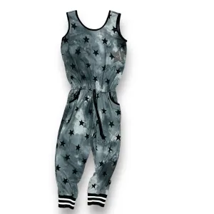 NEW! Girls Size 5 Pixie Lane Star Print Soft Knit Jumpsuit with Pockets