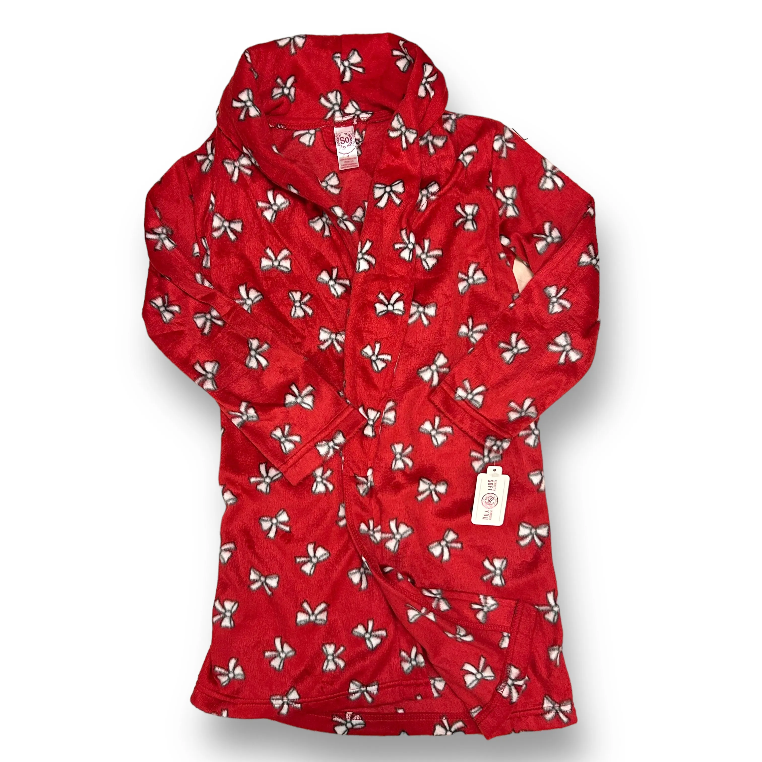 NEW! Girls SO Size 4T Gray 3-Pc Christmas Pajamas & Robe Set