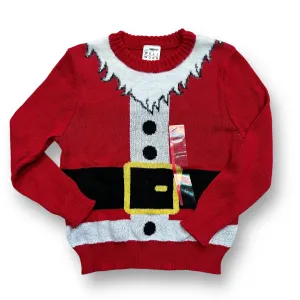 NEW! Girls Well Worn Los Angeles Size 5/6 Red Santa Christmas Sweater