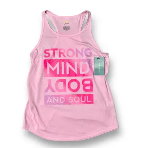 NEW! Girls Youth Size 10/12 Light Pink Athletic Tank Top