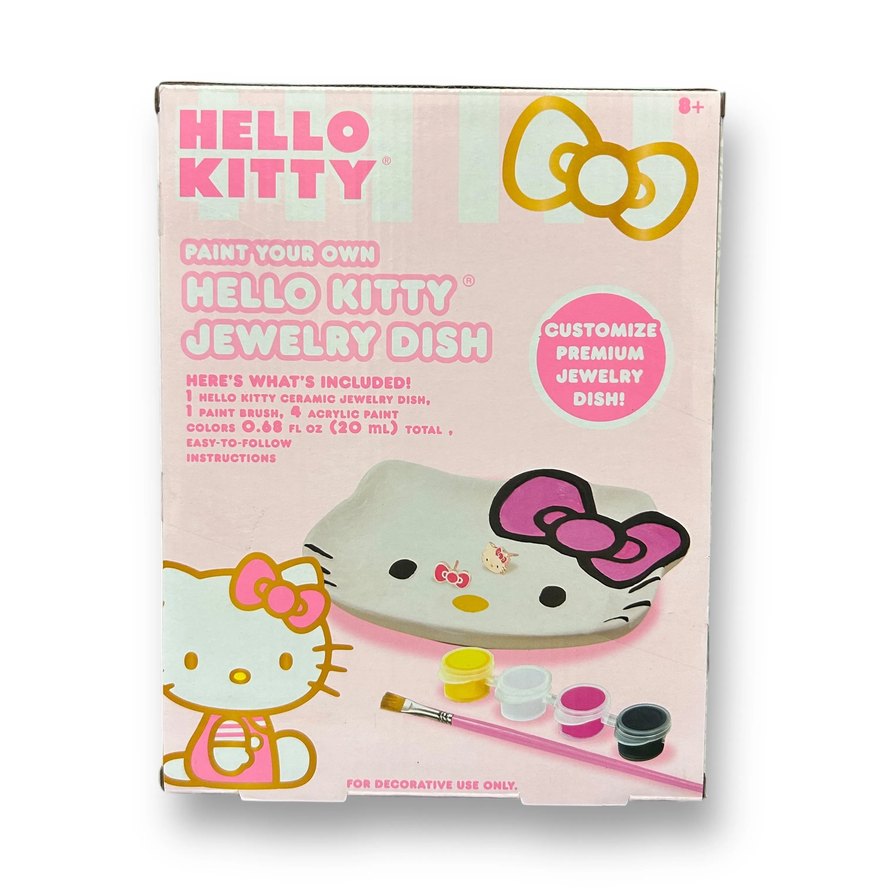 NEW! Hello Kitty Jewelry Dish Painting Craft Kit