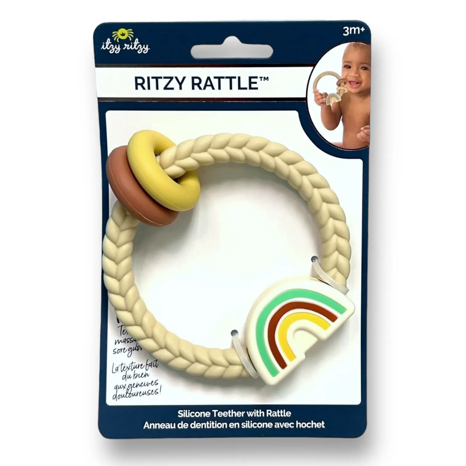 NEW! Itzy Ritzy 4-Pack BPA Free Baby Spoon, Fork, Teethers, and Rattle