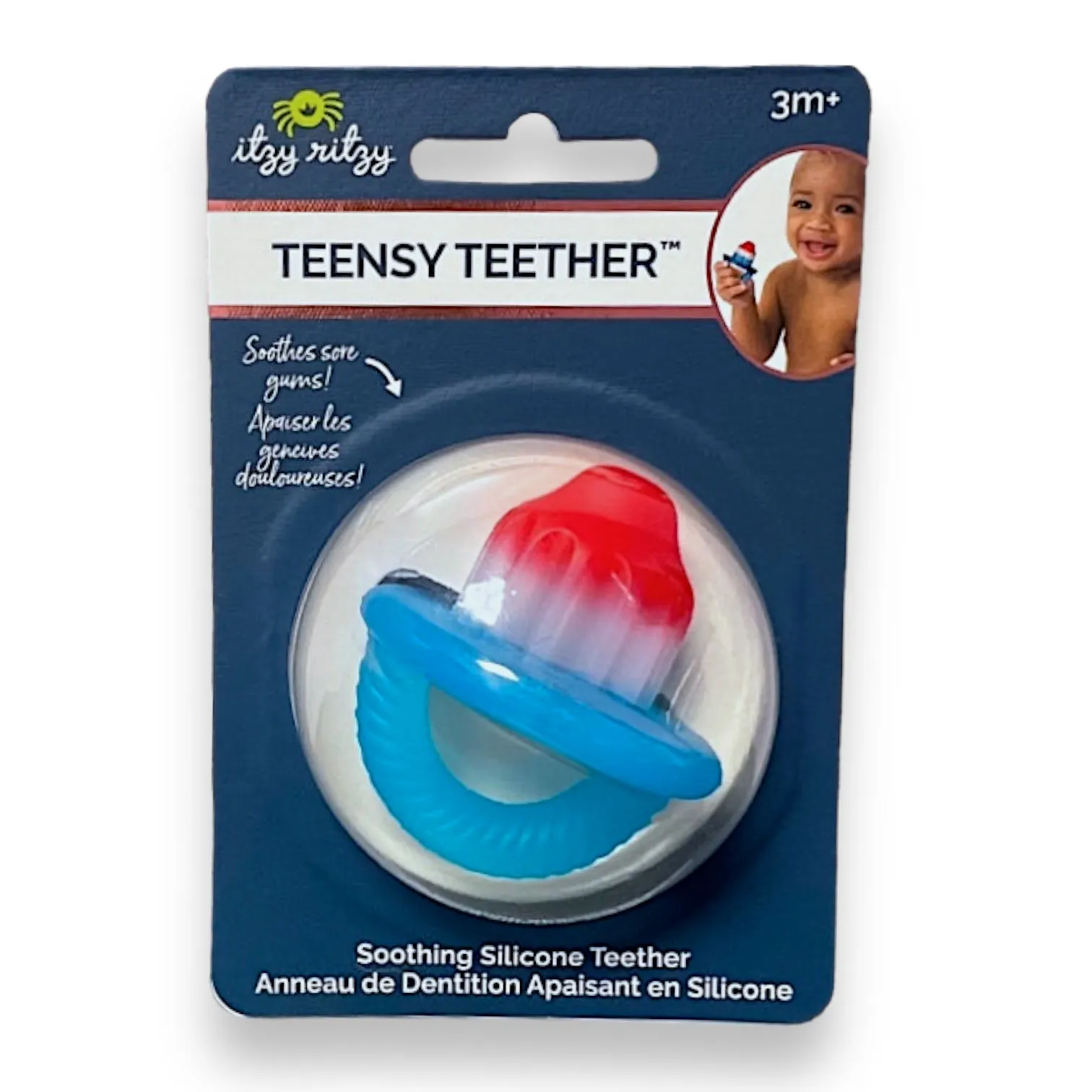NEW! Itzy Ritzy Teensy Teether Hero Bomb Pop BPA Free Silicone Pacifier