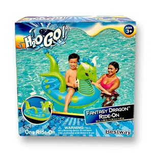 NEW! Jumbo Fantasy Dragon Kids Ride-On Pool Float, 53" x 56"