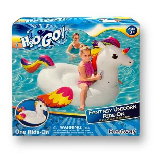 NEW! Jumbo Fantasy Unicorn Kids Ride-On Pool Float, 61" x 47"