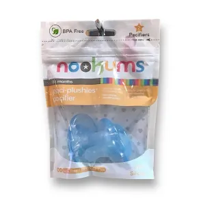 NEW! Nookums Paci-Plushies Pacifier Replacements, 2-Pack Blue