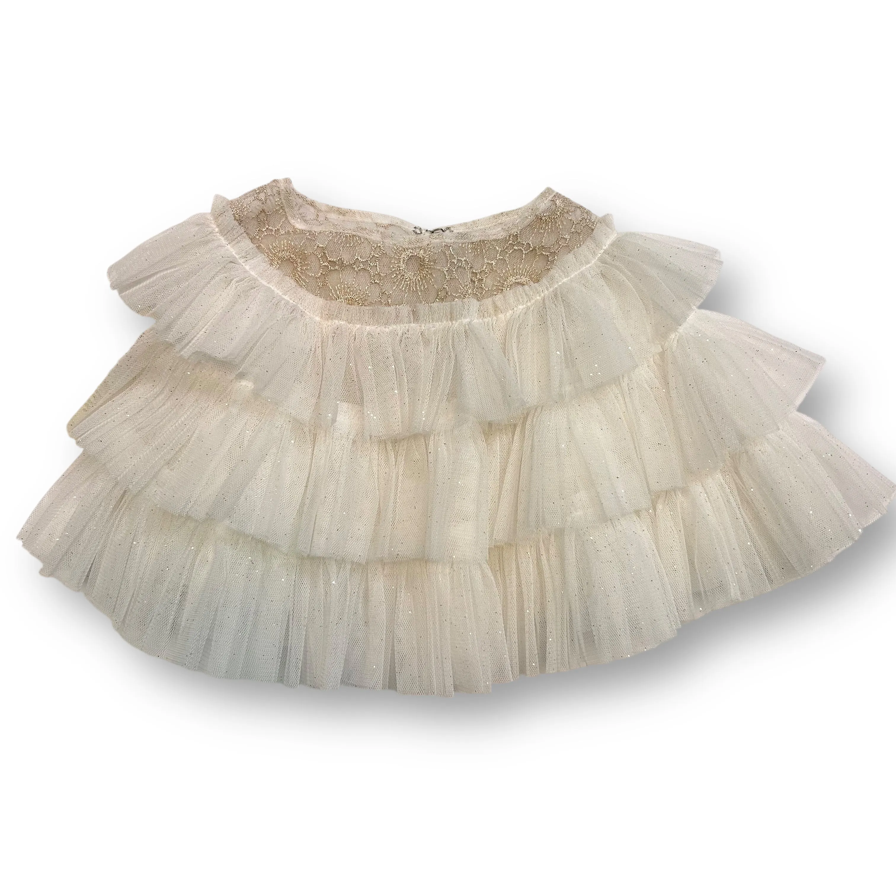 NEW! OshKosh Toddler Girl Size 18 Months Ruffled Tulle Over the Dress Shawl